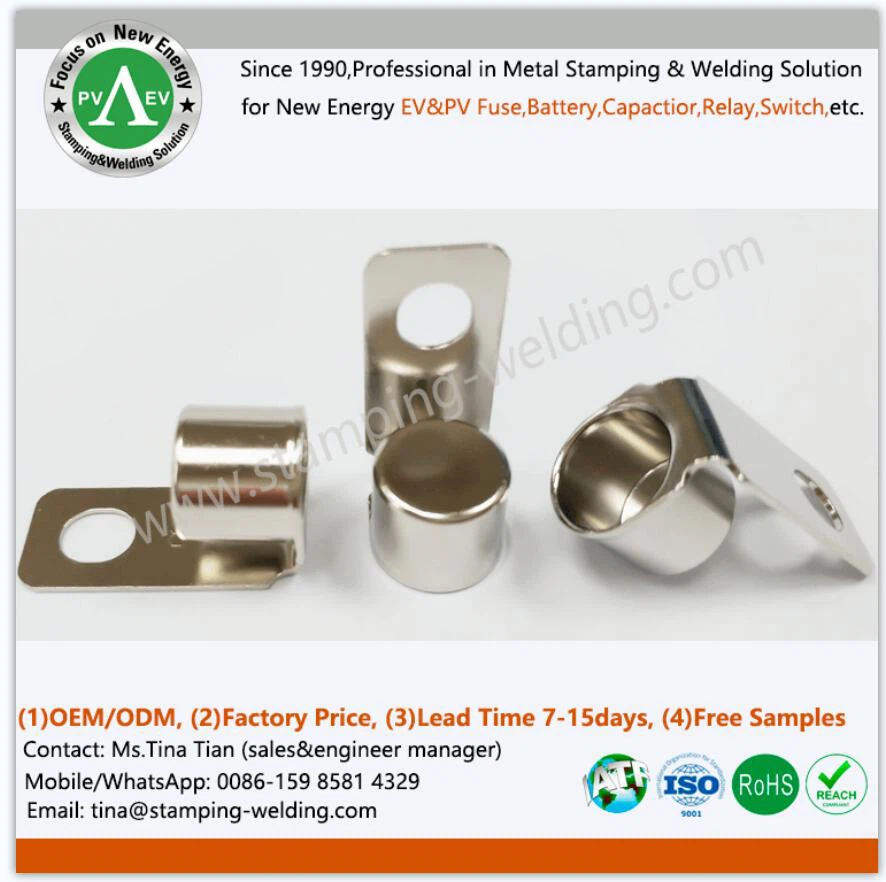 Integral cap contact for EV Fuse Integral cap contact for EV Fuse