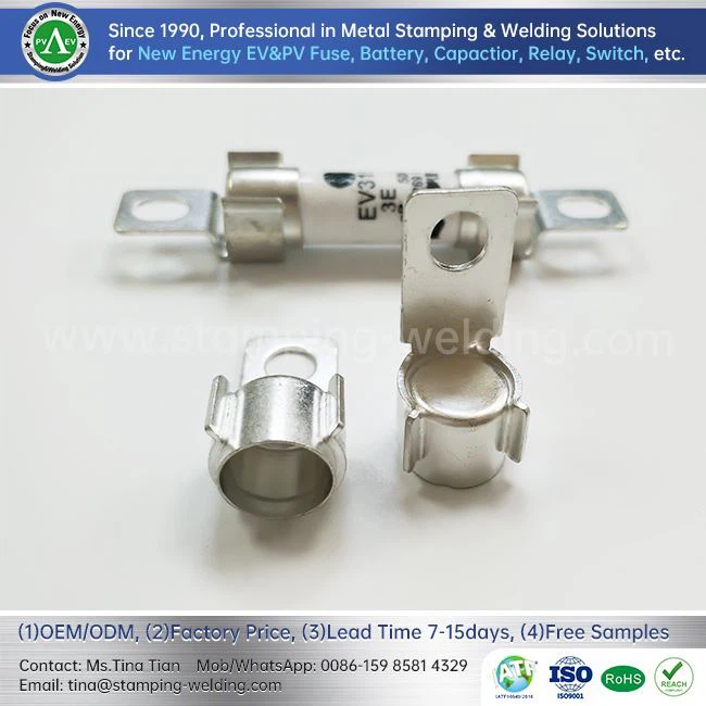Fuse End Caps For Electric Vehicle Charging Piles