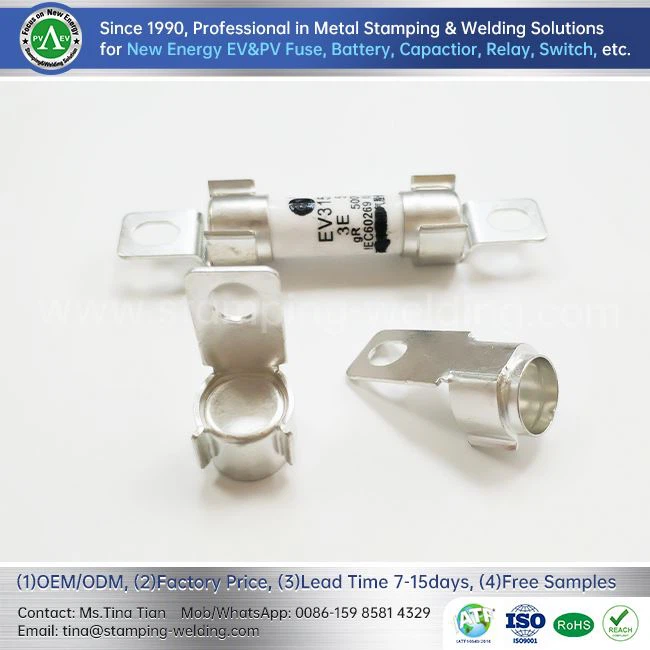 Fuse End Caps For Electric Vehicle Charging Piles