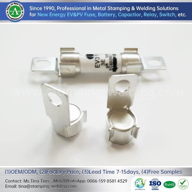 Fuse End Caps For Electric Vehicle Charging Piles