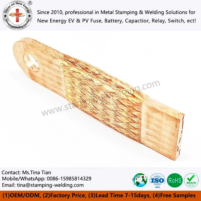 Braided flexible busbar