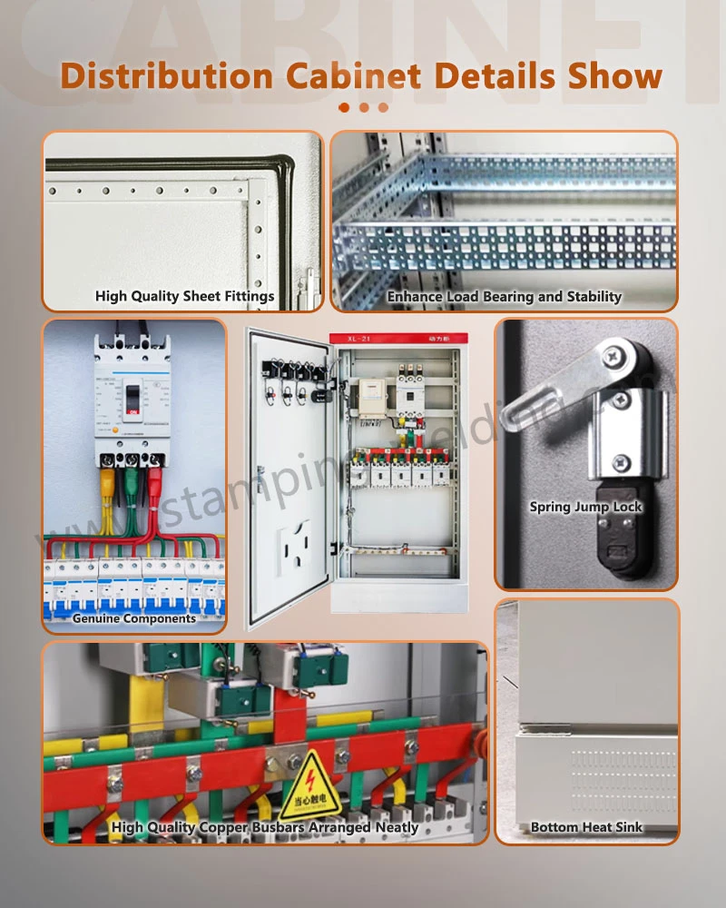 Power distribution cabinet details show Power distribution cabinet details show