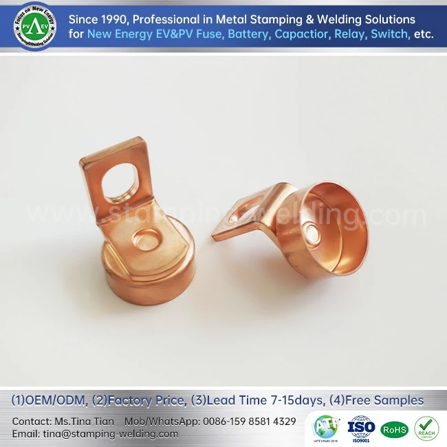 Copper End Cap For PV Fuse Copper End Cap For PV Fuse