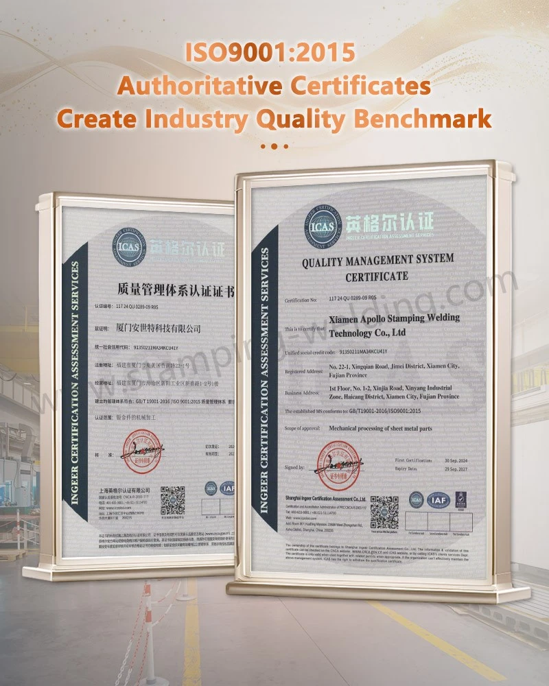 ISO9001-2015 Authoritative Certificates Create Industry Quality Benchmark for Copper Metal Stamping Part ISO9001-2015 Authoritative Certificates Create Industry Quality Benchmark for Copper Metal Stamping Part