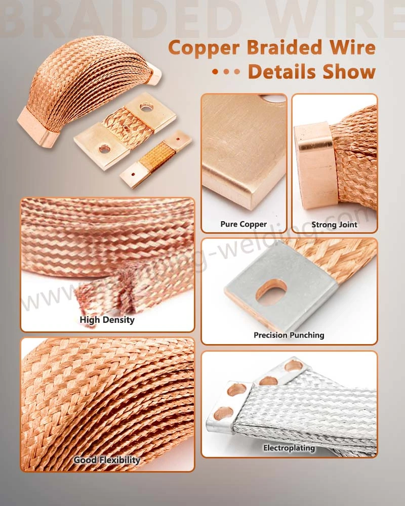 Braided Copper Flexible Connectors Details Show Braided Copper Flexible Connectors Details Show